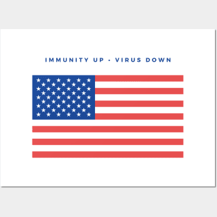 Immunity UP - Virus Down Posters and Art